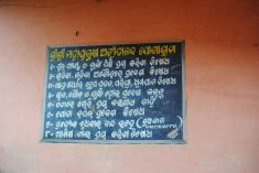 The uneven earthy Path in front of the Pothi Ashram